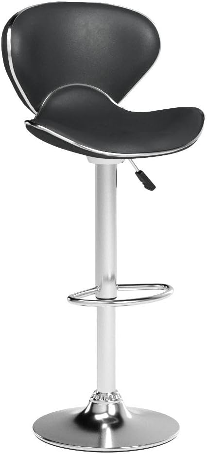 Set of 2 Swivel Barstools Height Adjusta with Back Dining Kitchen Room Counter