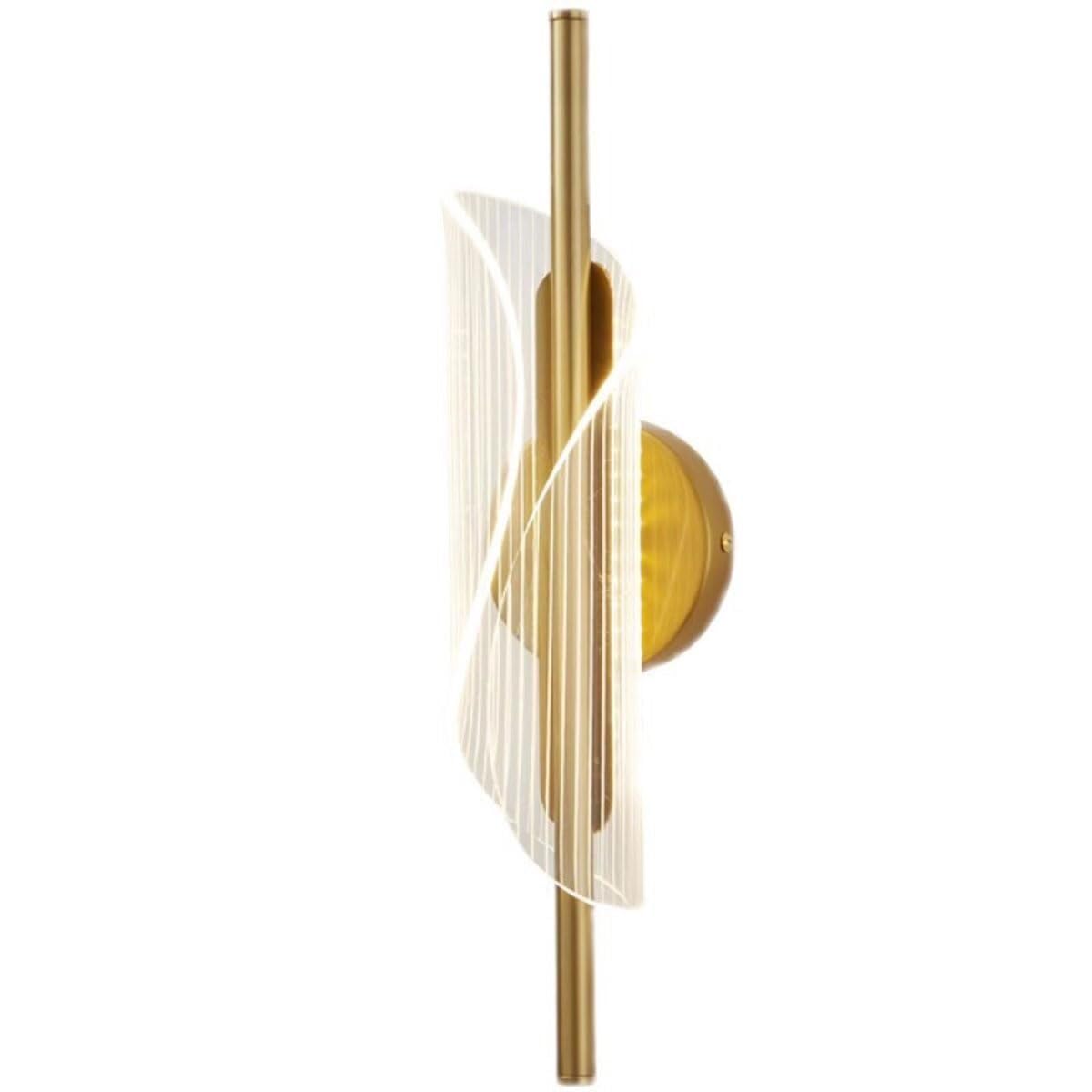 Gold Indoor Wall Sconce Bedside Wall Lamp, Interior 8W Wall Mounted Light Fixtures