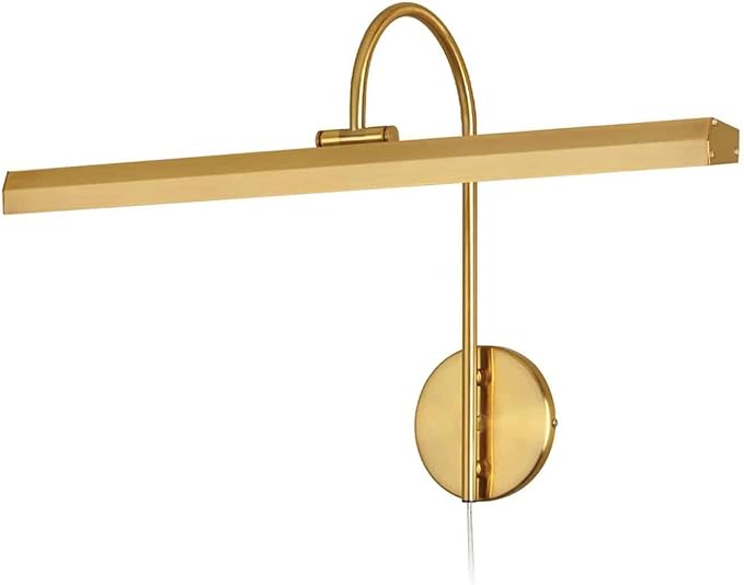 Picture Light, Matte Black w/Frosted Glass Diffuser, 32 Inch Width, Wall Sconce