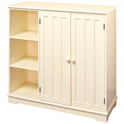 Beadboard Buffet Sideboard Storage Cabinet - Off White