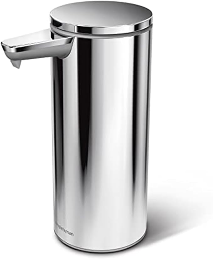 9 oz. Touch-Free Rechargeable Sensor Liquid Soap Pump Dispenser, Brushed Stainless