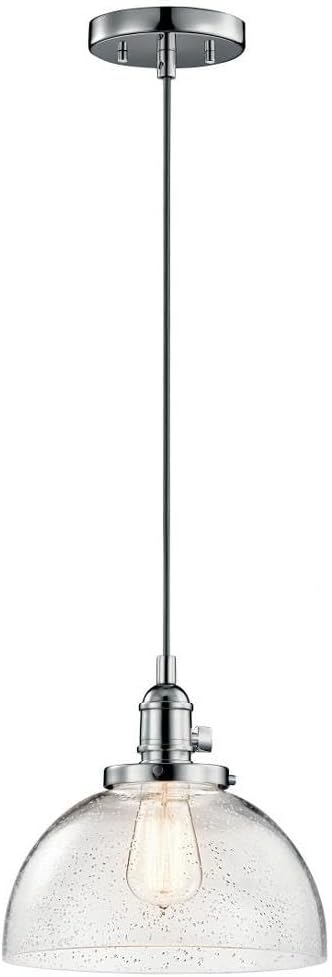 Avery 9.25" 1 Light Wall Sconce with Clear Seeded Glass Brushed Nickel