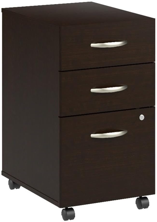 Furniture Arrive 3 Drawer Mobile File Cabinet - Assembled in Storm Gray
