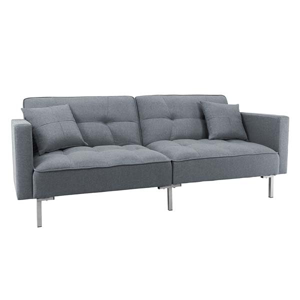 Sofa with Armrest and Backrest, Multifunction Linen Sofa with 3 Adjustable