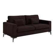 Austin Upholstered Sofa, Contemporary Square Arms Living Room Couch