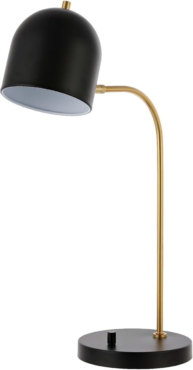Lighting Collection Drina Gold/ Black 24-inch Bedroom Living Room Home Office Desk