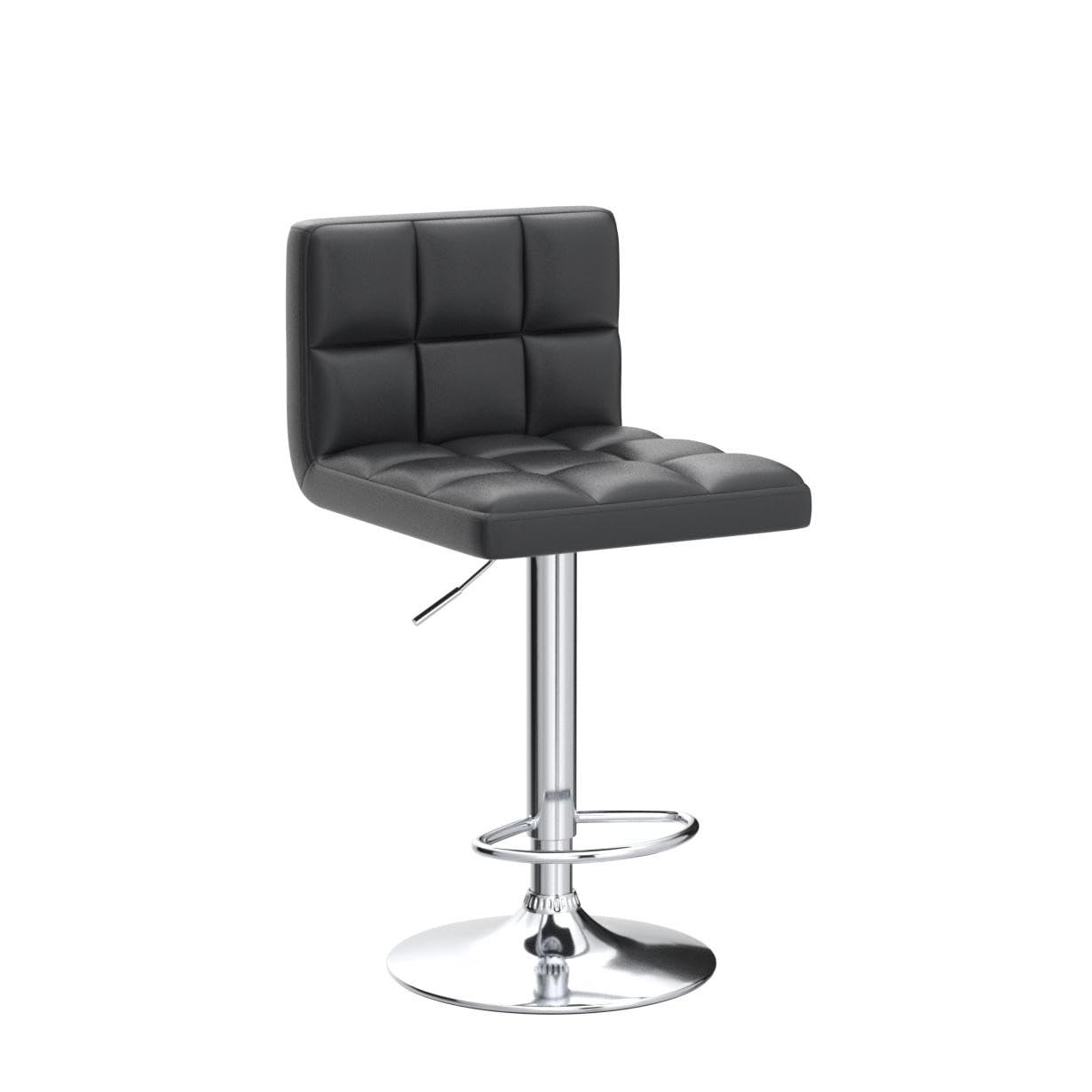 Bar Stools Modern PU Leather Adjustable Swivel Barstools