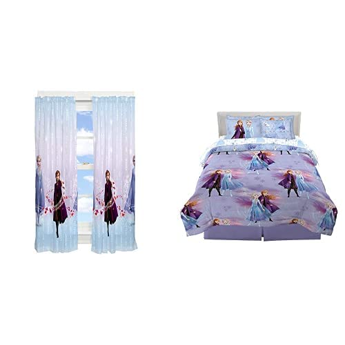 2 Kids Bedding Super Soft Comforter, Sheet Set, Curtains and Accessories Bundle