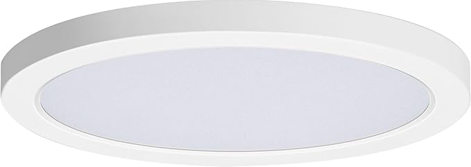 Maxim Lighting Chip 11" 26W RD LED Flush Mount 3000K, Nickel/White - 57596WTSN