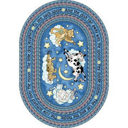Hey Diddle Area Rug, 3'10" x 5'4" Oval, Yellow