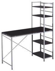 Black and Chrome Computer Desk,Small Desks