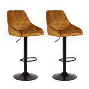 Home Furniture Series Bar Height Adjustable and Swivel Metal Stool with Cinnamon