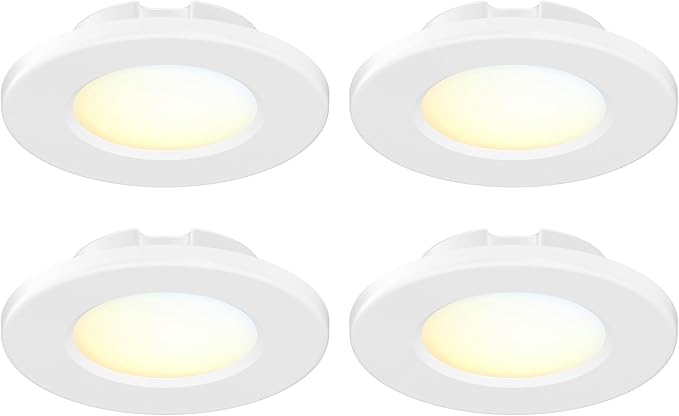4 Inch LED Mini Surface Mount Light, Recessed Trim