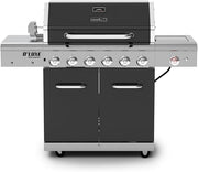 Deluxe 6-Burner Propane Gas Grill with Ceramic Searing Side Burner