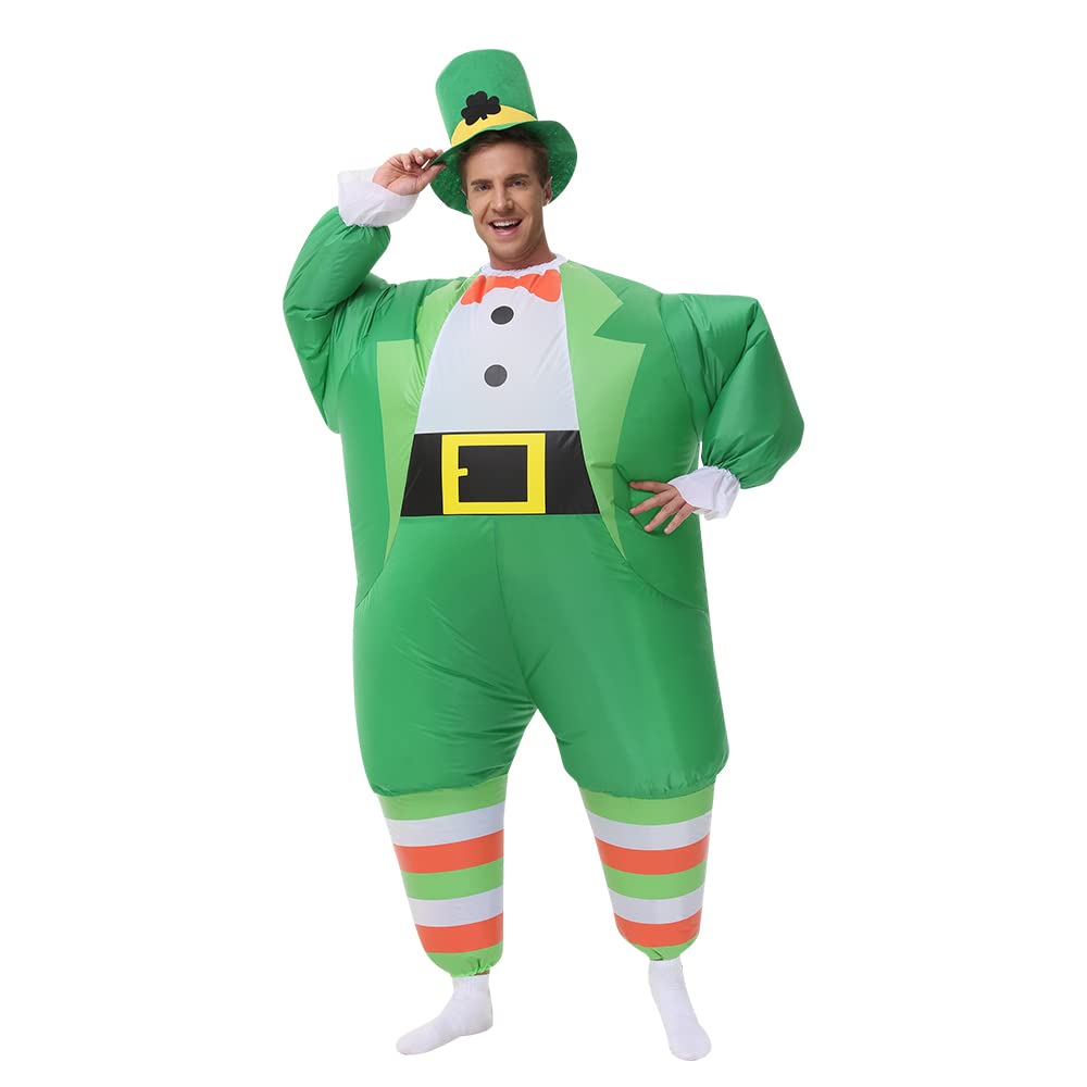 Inflatable Leprechaun Costume for Adults St. Patrick Day Costume Leprechaun