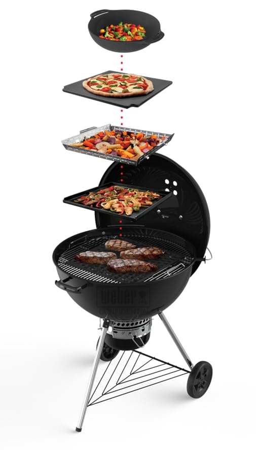 Master-Touch Charcoal Grill 26-Inch, Black