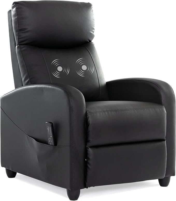 Recliner Chair with Massage and Lumbar Support,living room