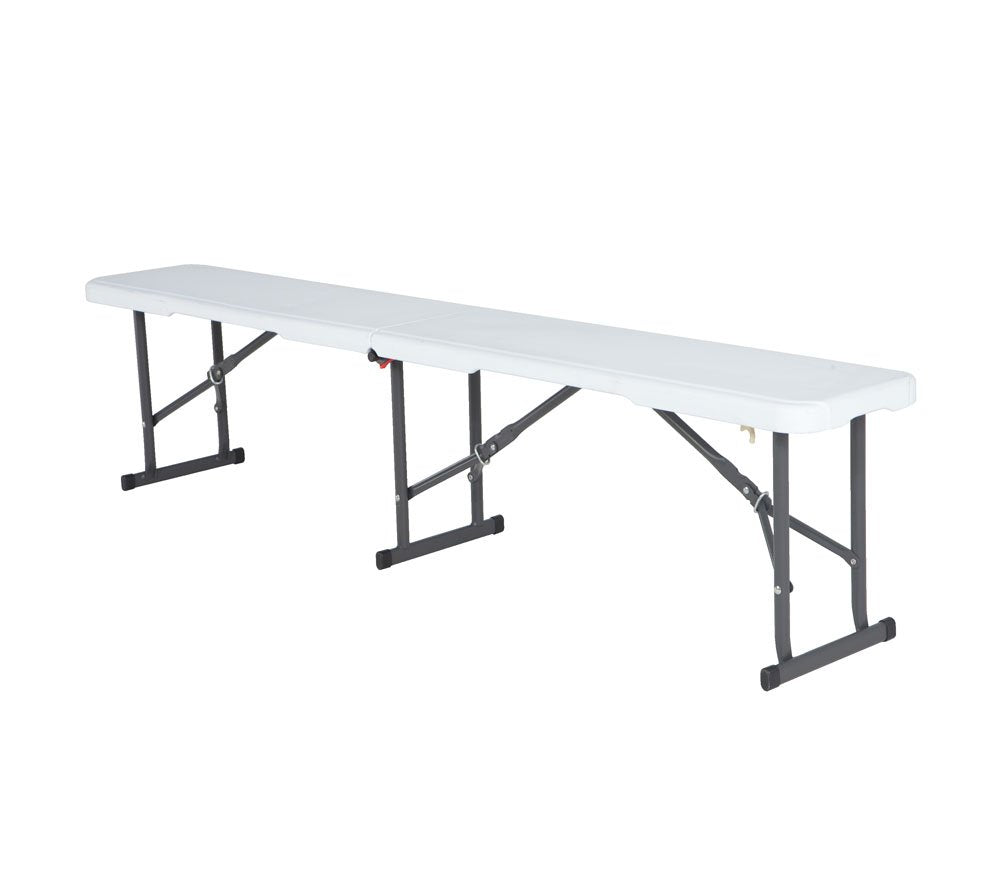 80305 Portable Folding Bench, White