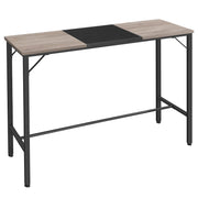 Bar Table, 47.1" Rectangular Pub Table, Tall Counter Height Pub Table