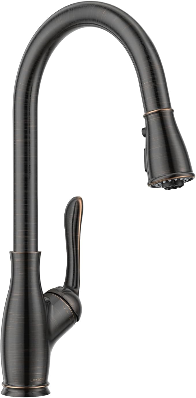 Kitchen Faucet with Pull Down Sprayer, Chrome Kitchen Sink Faucet