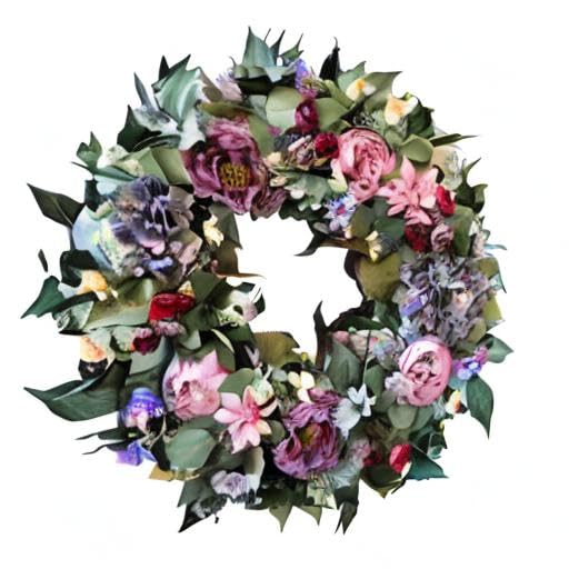 24 Inch Spring Wreaths for Front Door Decor, Spring Front Door Wreath