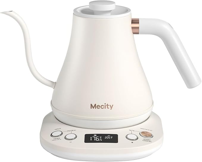 Electric Kettle Gooseneck Pour Over Kettle ±1℉ Temperature Control Quick Heating Water