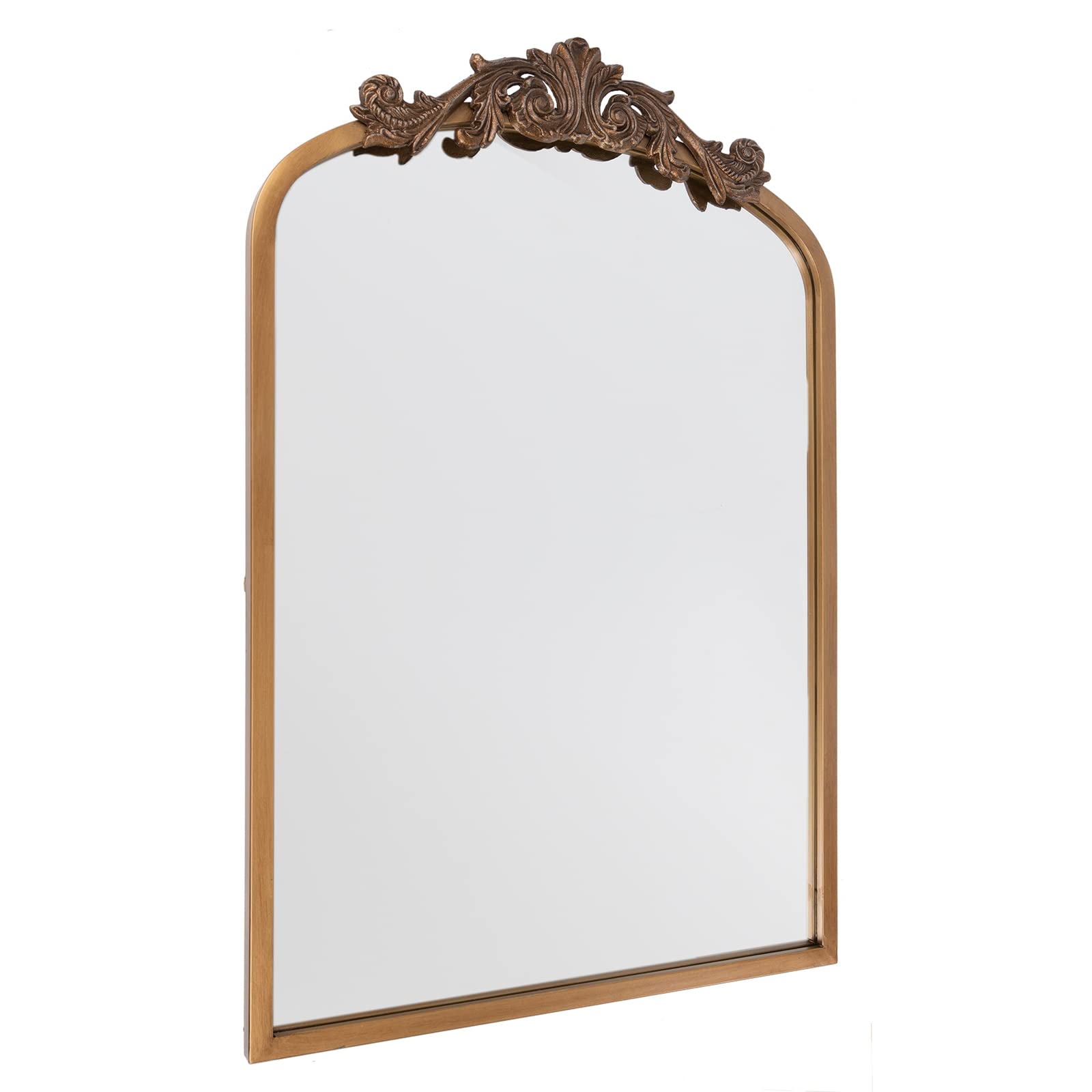 Gold Arched Mirror, 24"x36" Arch Mirror with Metal Frame