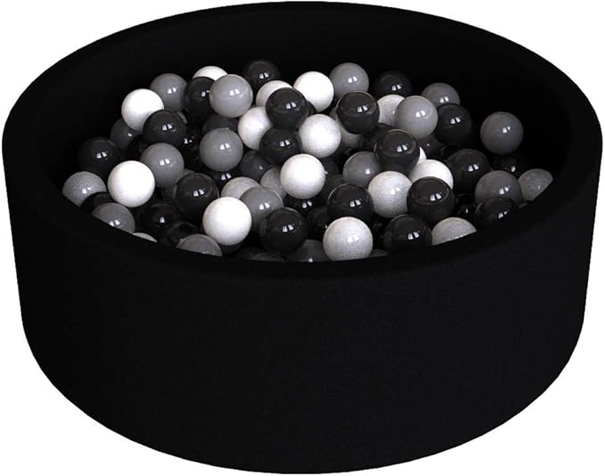 Deluxe Kids Round Ball Pit, Premium Handmade Kiddie Balls Pool, Soft Indoor Nursery Baby