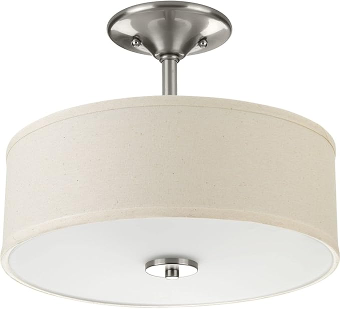 P3712-09 Inspire Two-Light Semi-Flush, Brushed Nickel