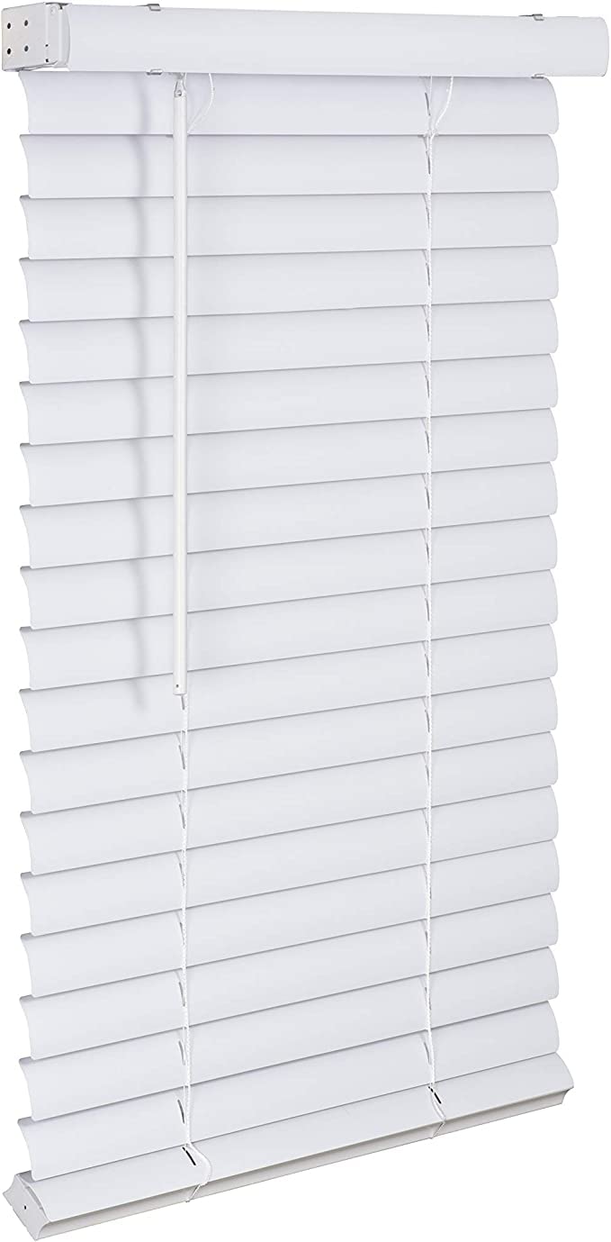 Lotus & Windoware Cordless, 2 Inch Vinyl Plus Blind 35" Wide x 84" Long, White