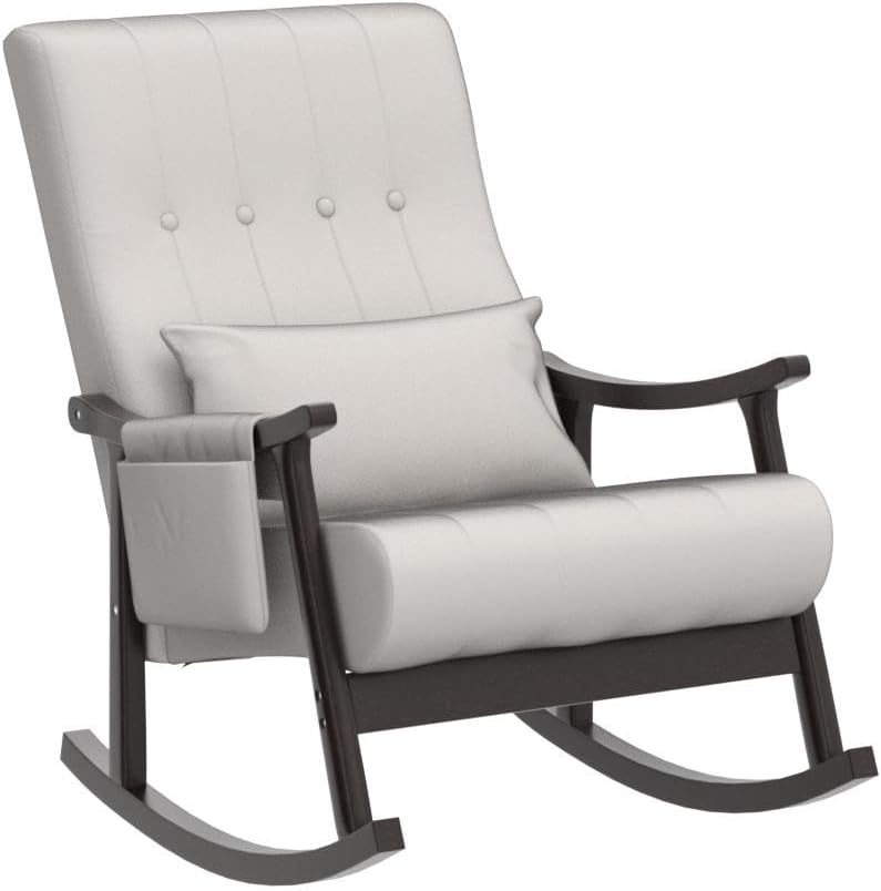 Rocking Chair Nursery, Rocker Glider Chair for Nursery High Back, Accent Living Room