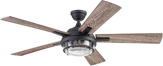 Freyr, 52 Inch Indoor Outdoor LED Ceiling Fan with Light, Remote Control