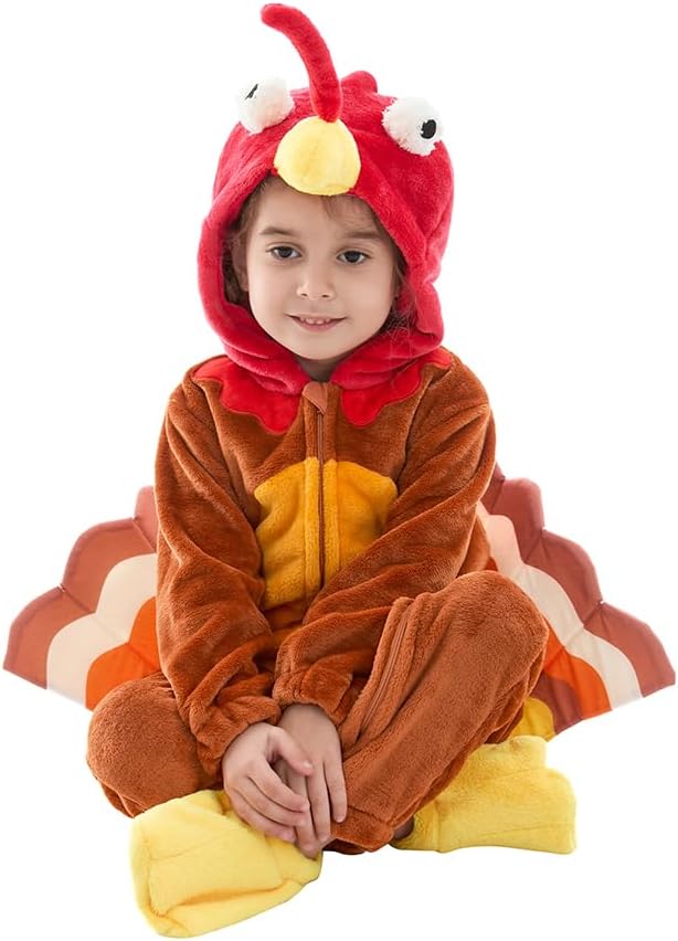 Baby Turkey Costume - Infant Thanksgiving Costume for Toddler & Newborn 12-18Months