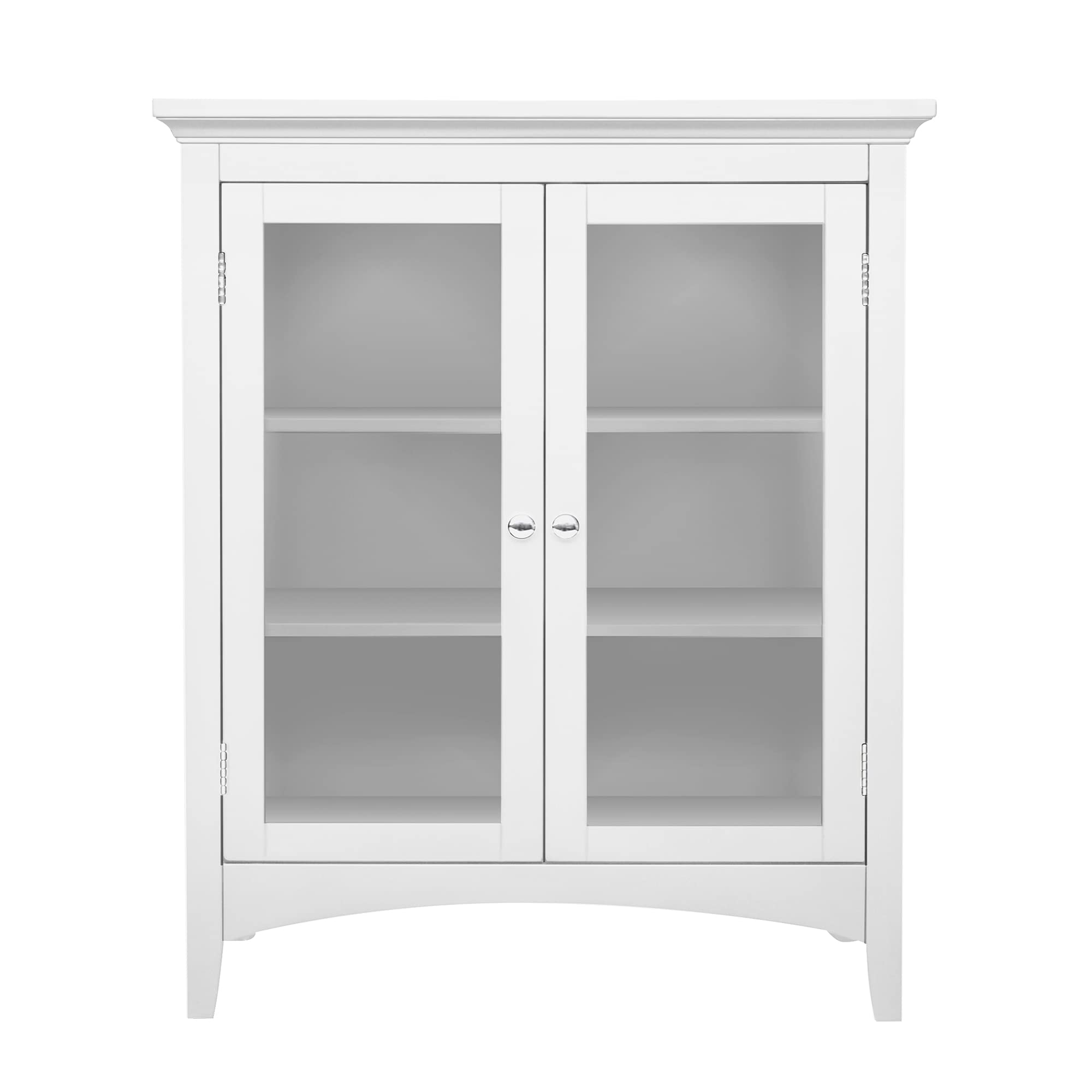 Teamson Home Freestanding Two-Door Floor Cabinet, White