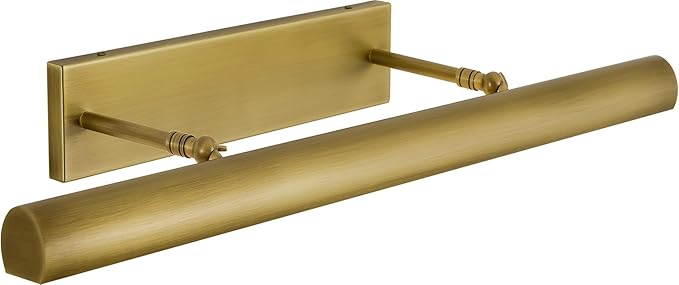 Linear Picture Light Hardwired, 3-Light Brush Gold Art Light, Warm White