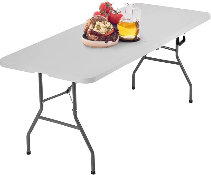 6FT Picnic Table Folding Table Camping Table Plastic Table Fold Up