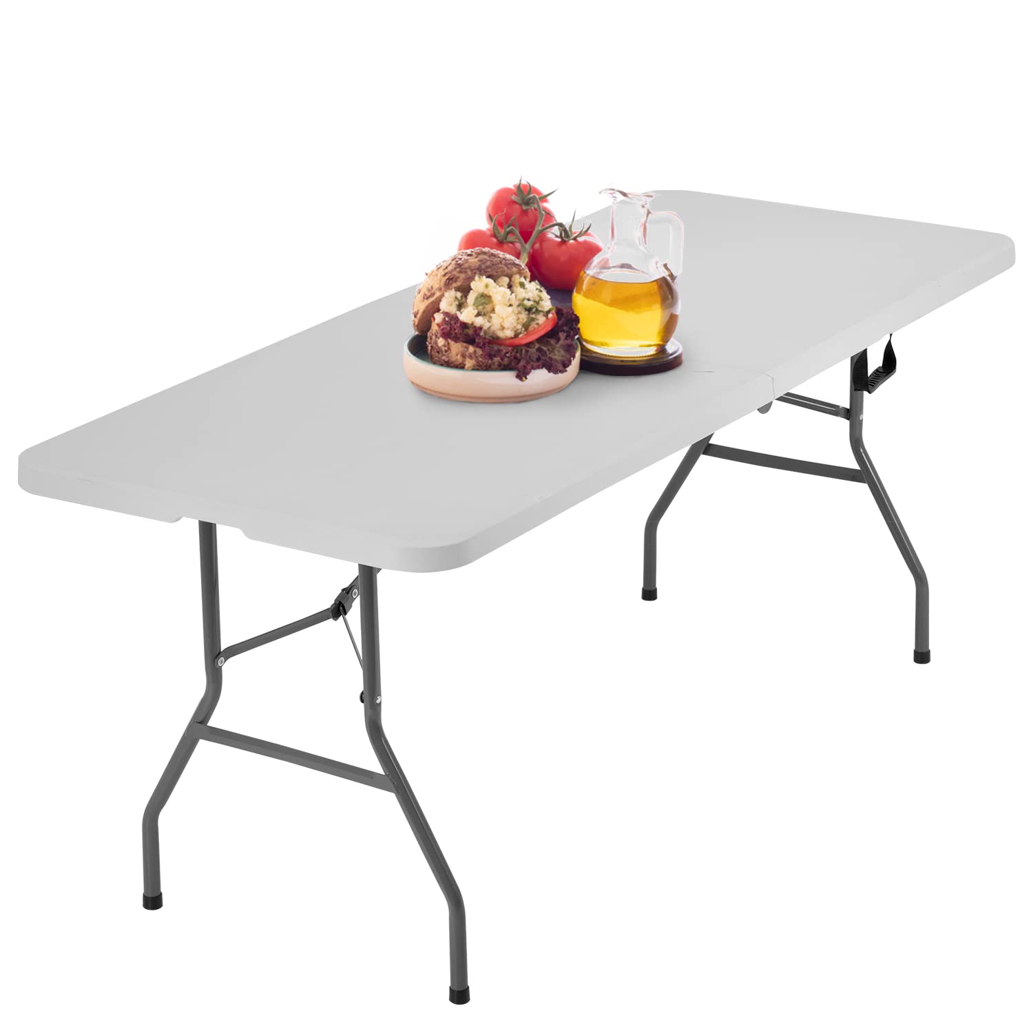 6FT Picnic Table Folding Table Camping Table Plastic Table Fold Up