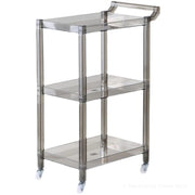 Kitchen Storage Cart, Rolling Snack Trolley with Spacious Tabletop