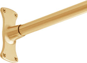 482879 30" x 60" Corner Brass Shower Rod - Brushed Gold