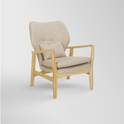 Home Collection Tarly Burgundy and Natural Accent Chair