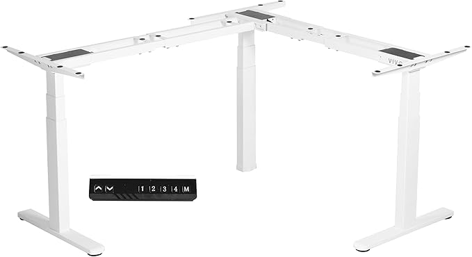 Electric Triple Motor Height Adjustable 3 Leg Corner Desk Frame