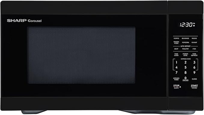 Microwave Oven with Removable 12.4" Carousel Turntable