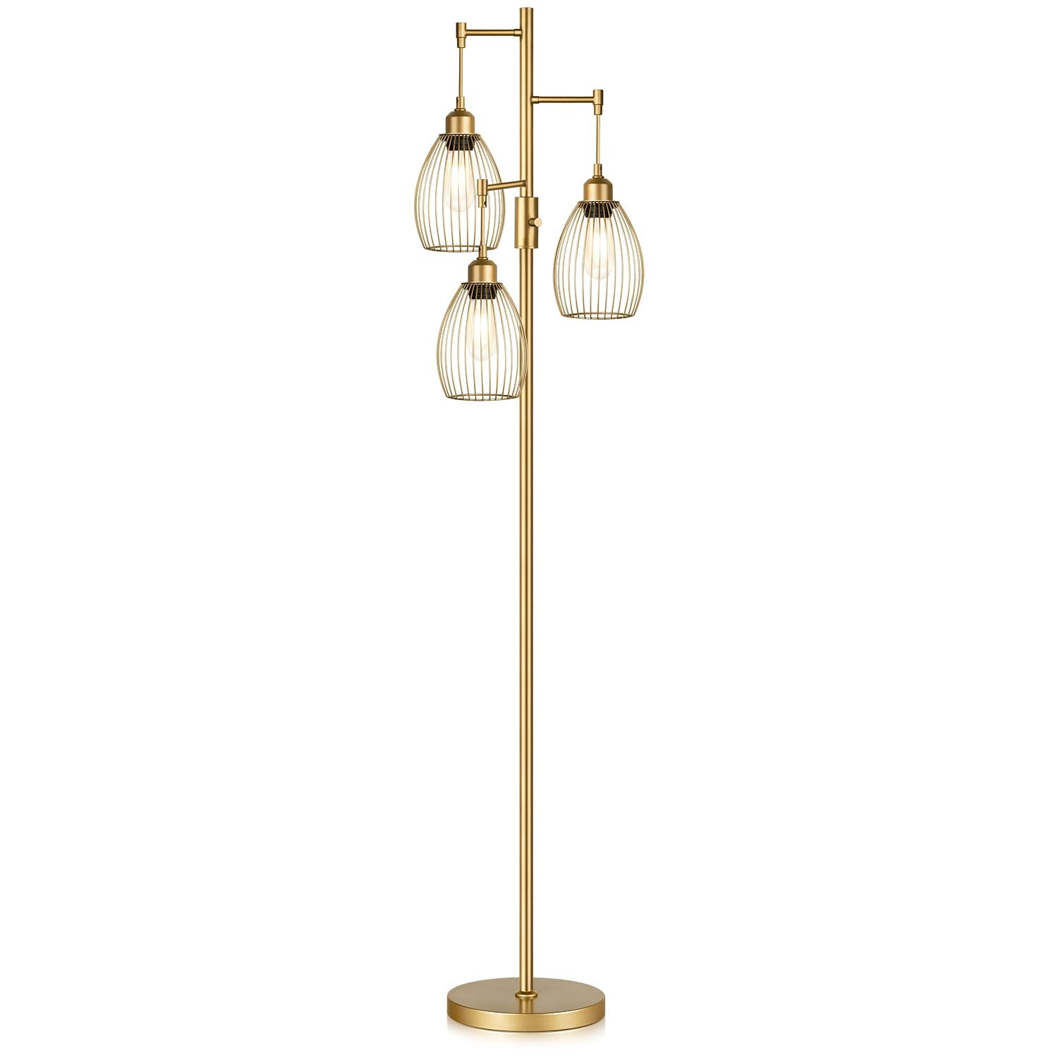 Dimmable Industrial Floor Lamps for Living Room