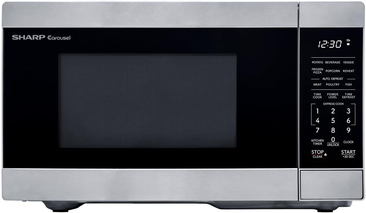 Countertop Microwave Oven with Removable 10.6" Carousel Turntable
