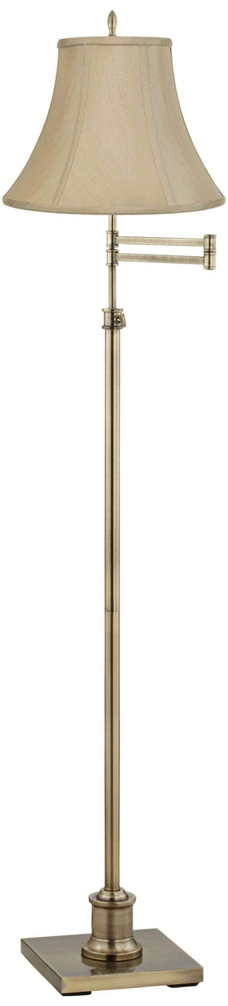 Westbury Traditional Floor Lamp Adjustable Height Standing Swing Arm 70" Tall Antique