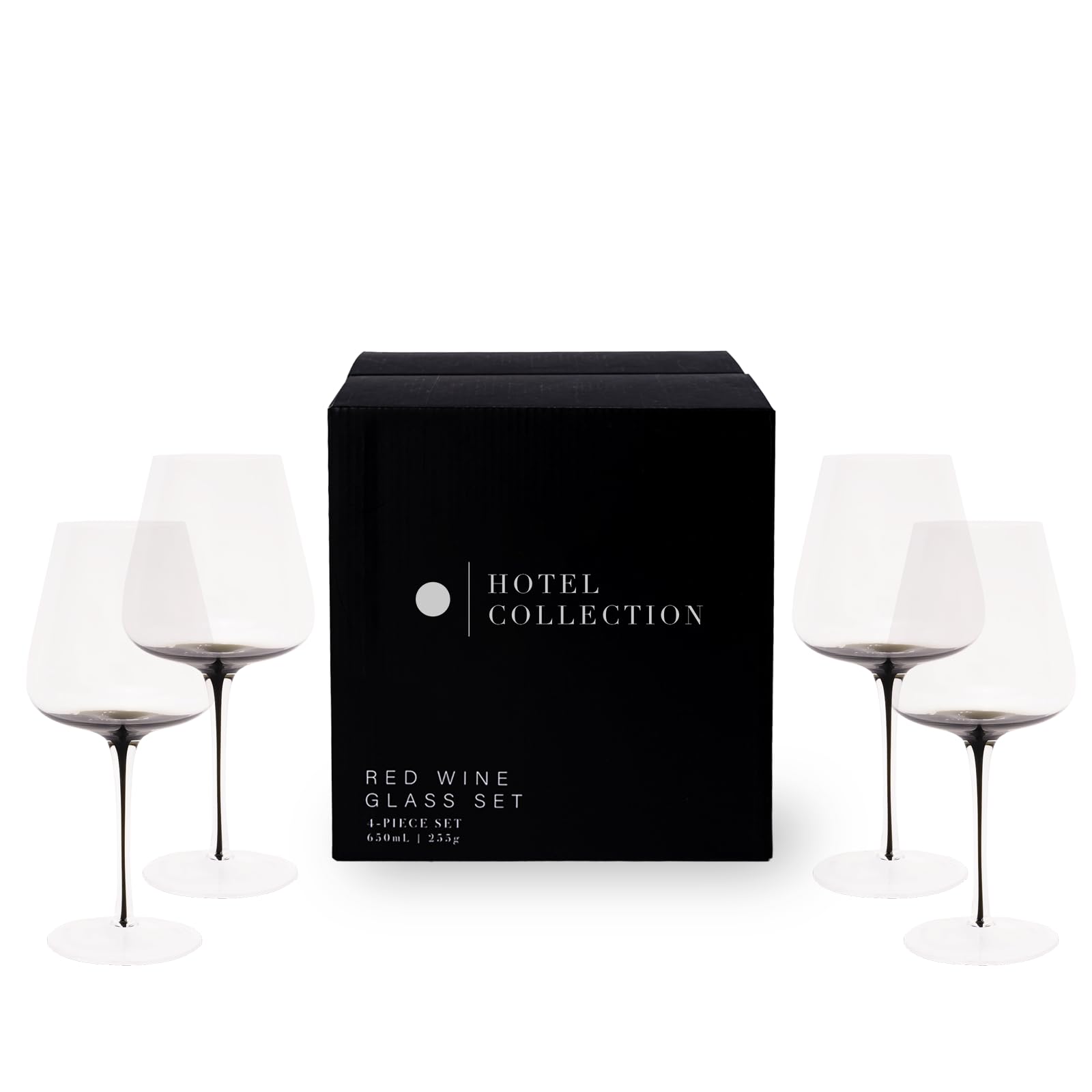 Collection Smoke Stem Red Wine Glasses | Stylish Tinted Long Stem Wine Glasses