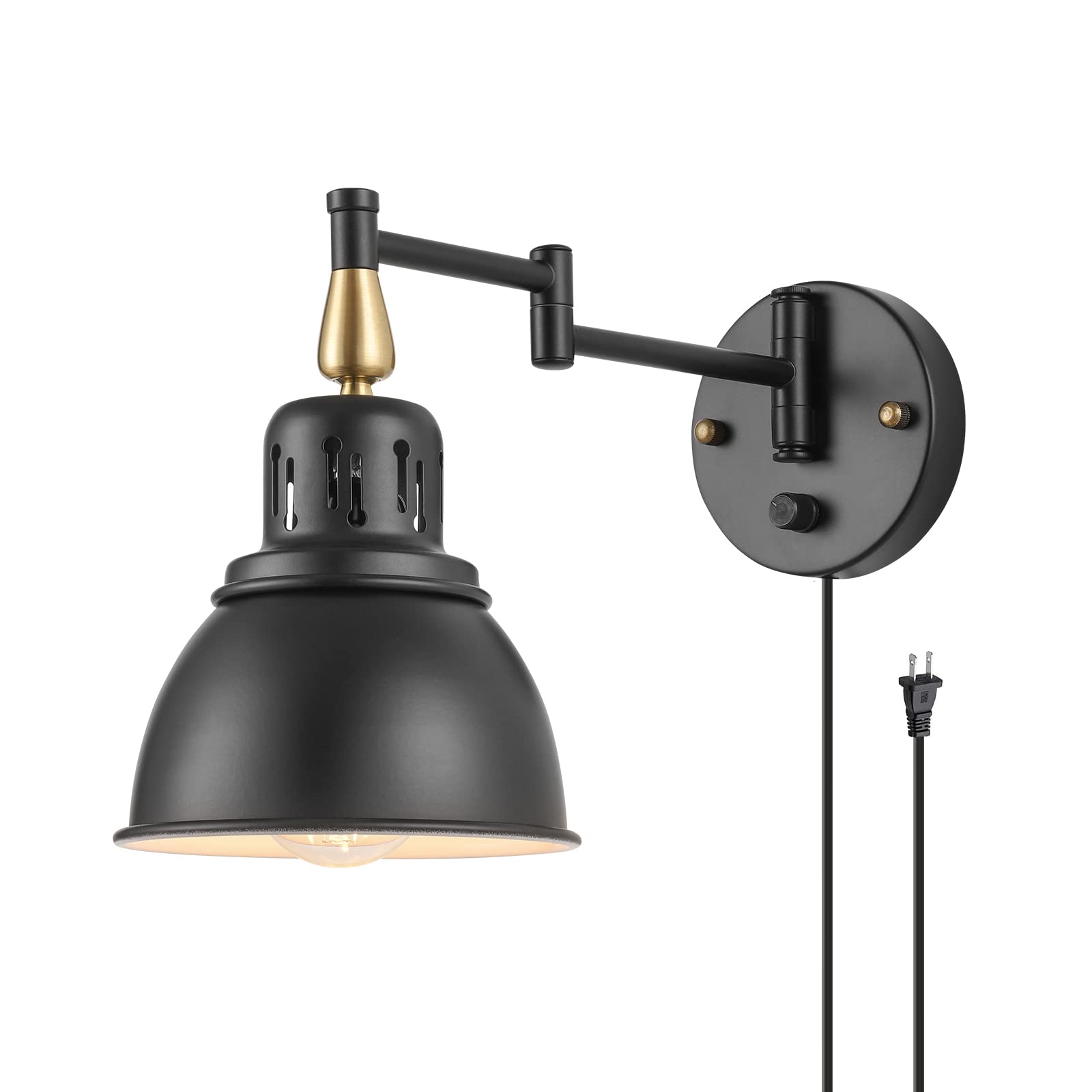 ble Swing Arm Wall Lights with Plug in Cord Wall Mounted Light