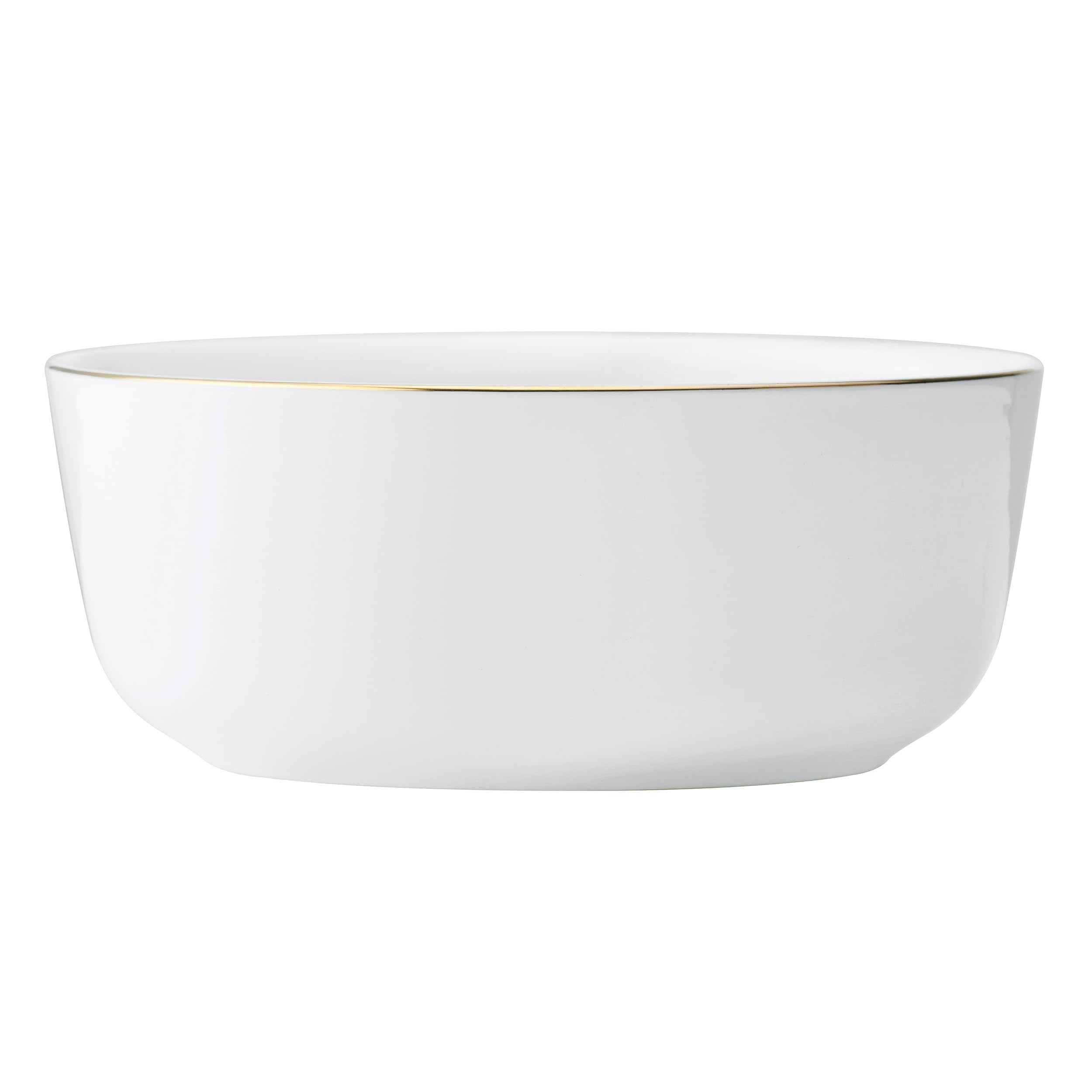 Samantha Gold Bone China Chip Resistant 12 Piece Dinnerware Set