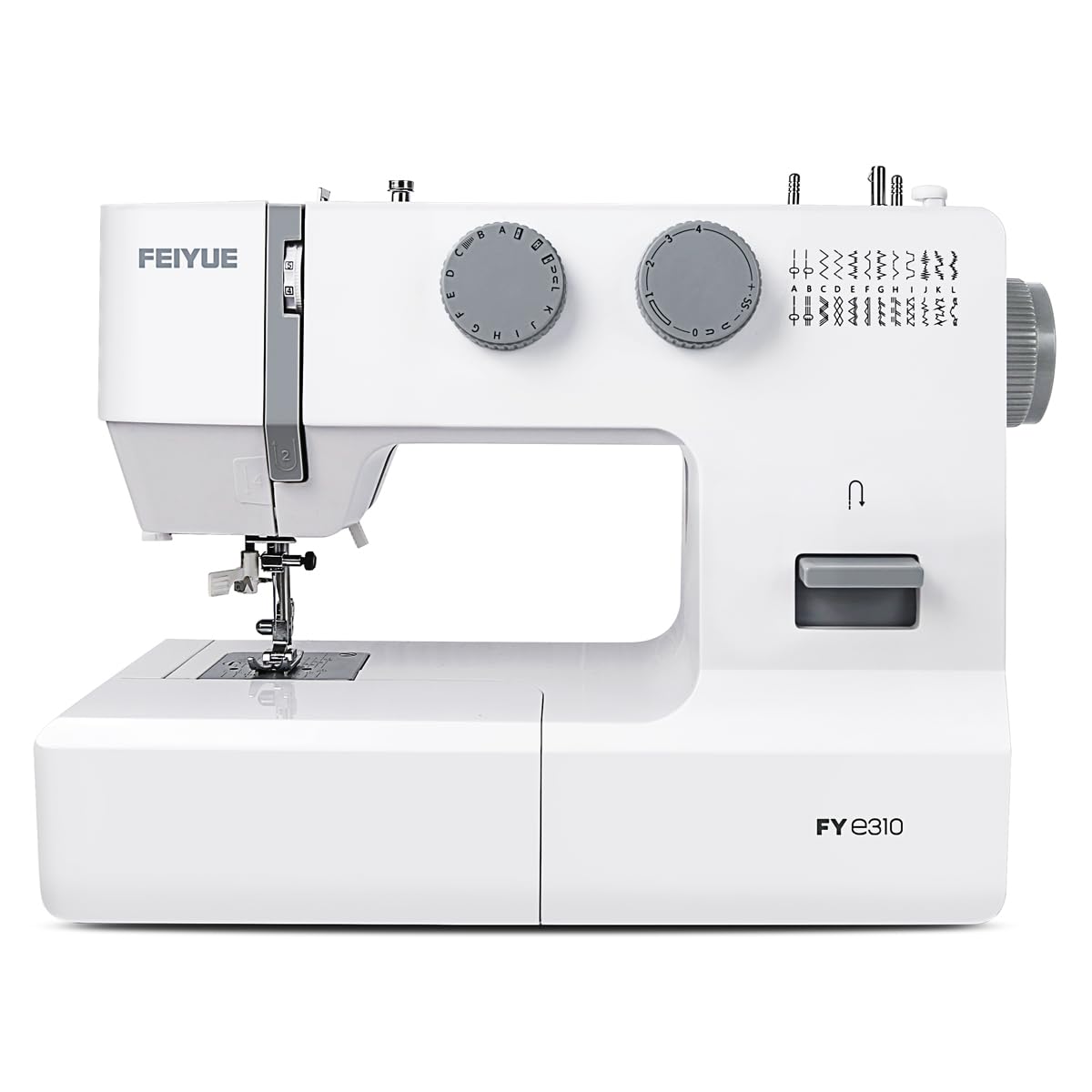 FYe310 Full Size Sewing Machine with Foot Pedal, Heavy Duty & Portable