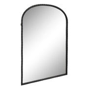 LuuLake Arch Mirror 24x31 Twisted Metal Frame Wall Mirror,Black